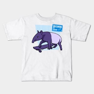 Tapir - Skateboarding for everyone Kids T-Shirt